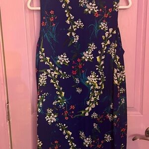 Worthington Blue Floral Maxi Dress Ky Derby